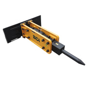 Skid Steer Attachment Hydraulic Concrete Breaker, 2.67” Chisel,Impact Energy 750 ft lb