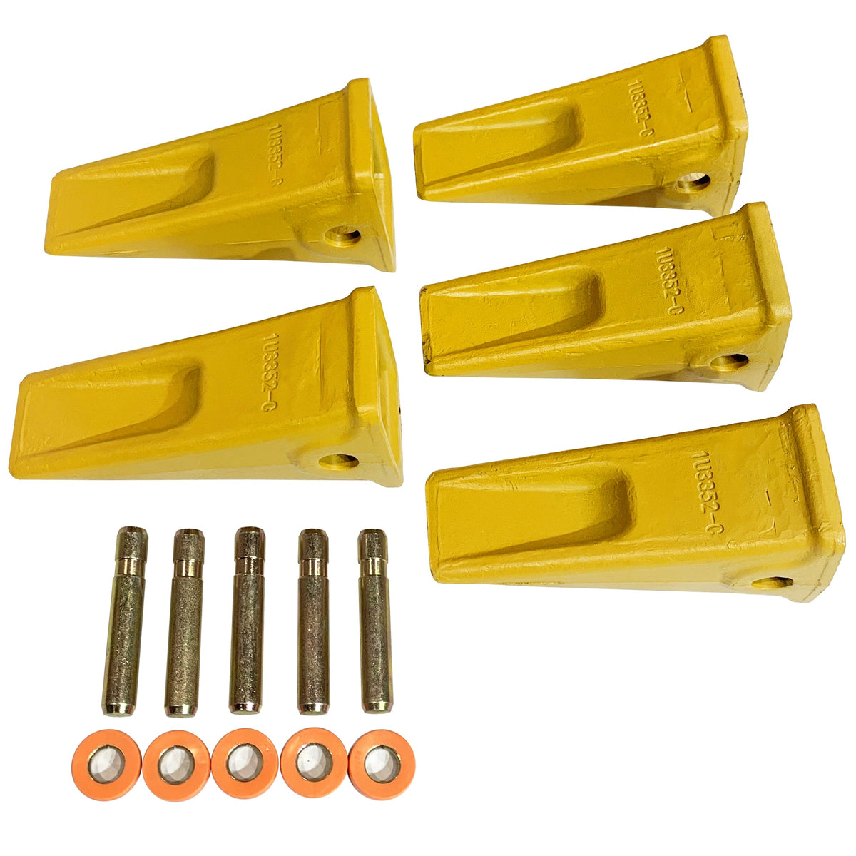 BDI Wear Parts 5 Pack Forged Caterpillar J350 Style Bucket Dirt Teeth