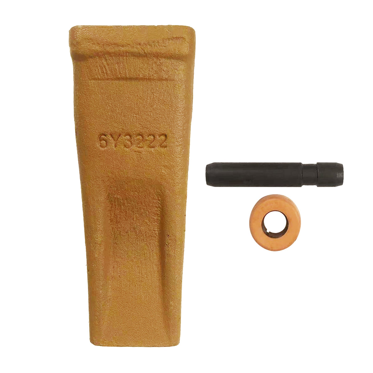 6Y3222 Caterpillar Bucket Teeth with Pins and Retainer Clips, CAT