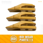 BDI Wear Parts 6684447 Trenching Bucket Teeth, Bobcat Style Skid Steer Backhoe Bolt On Tooth Unitooth - 3 PK