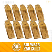 BDI Wear Parts 6684447 Trenching Bucket Teeth, Bobcat Style Skid Steer Backhoe Bolt On Tooth Unitooth - 10 PK
