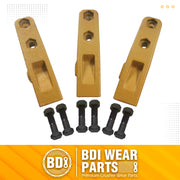 BDI Wear Parts 6684447 Trenching Bucket Teeth, Bobcat Style Skid Steer Backhoe Bolt On Tooth Unitooth - 3 PK