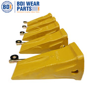 BDI Wear Parts 1U3302 CAT Caterpillar Style 5 Pack Long Tip Bucket Teeth with Pins and Retainers