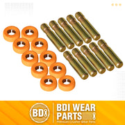 6Y3228 Pins & 8E6259 Retainers Fits CAT Style 6Y3222 Bucket Teeth J225 - 10 Set