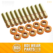 6Y3228 Pins & 8E6259 Retainers Fits CAT Style 6Y3222 Bucket Teeth J225 - 10 Set