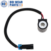 BDI Wear Parts 6671025 12V Solenoid Valve Coil w/Connector Replacement for Bobcat Skid Steer Loader 853 863 864 873