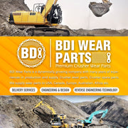 5 - CAT Style Backhoe/Loader Bucket Dirt Teeth w pins & retainers - 1U3252