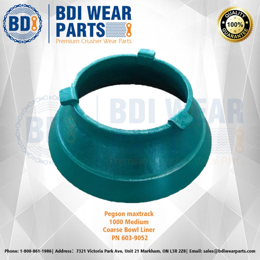 Pegson maxtrack 1000 Medium Coarse Bowl Liner PN 603-9052