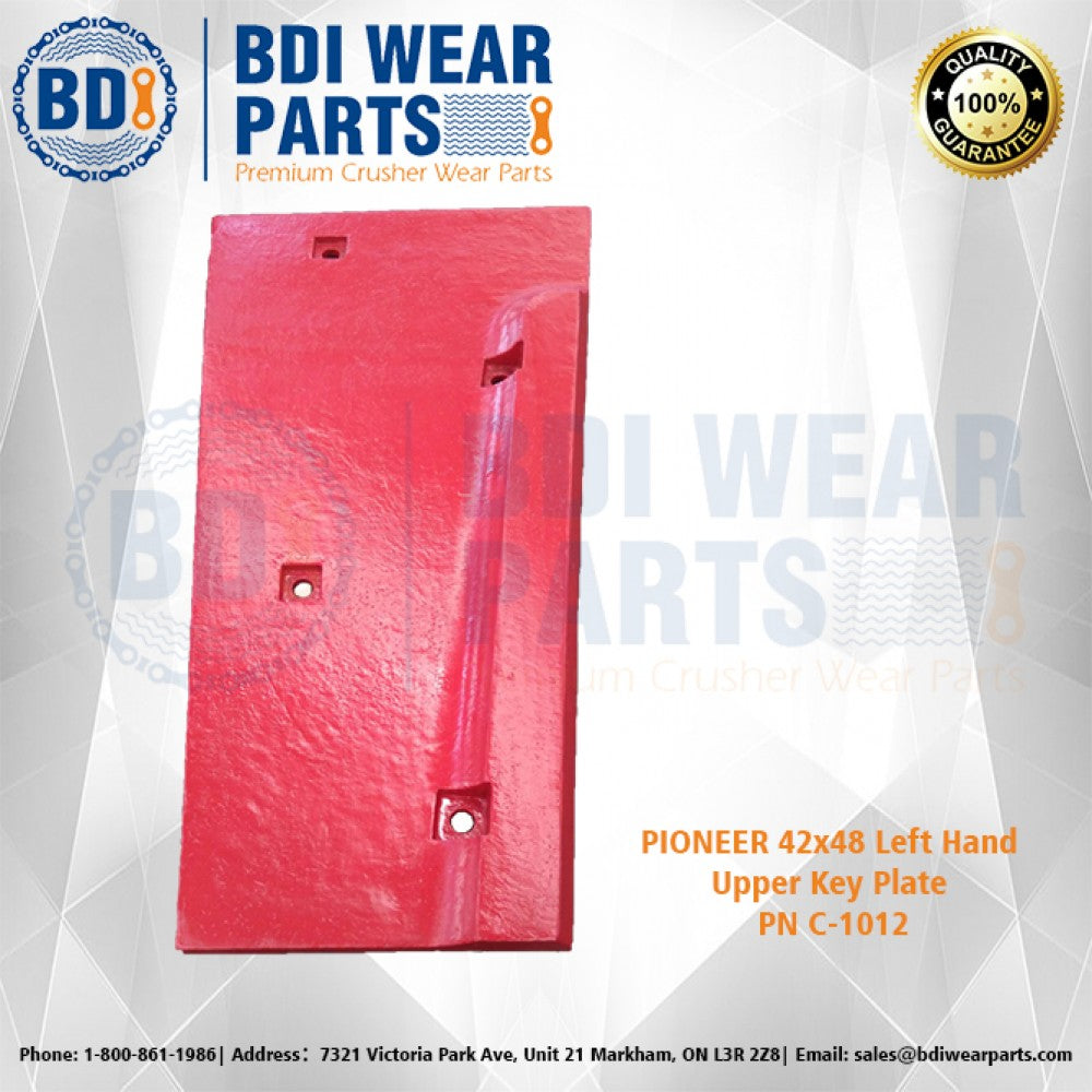 PIONEER 42x48 Left Hand Upper Key Plate PN C-1012