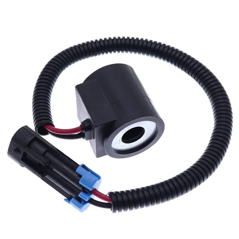 BDI Wear Parts 6671025 12V Solenoid Valve Coil w/Connector Replacement for Bobcat Skid Steer Loader 853 863 864 873