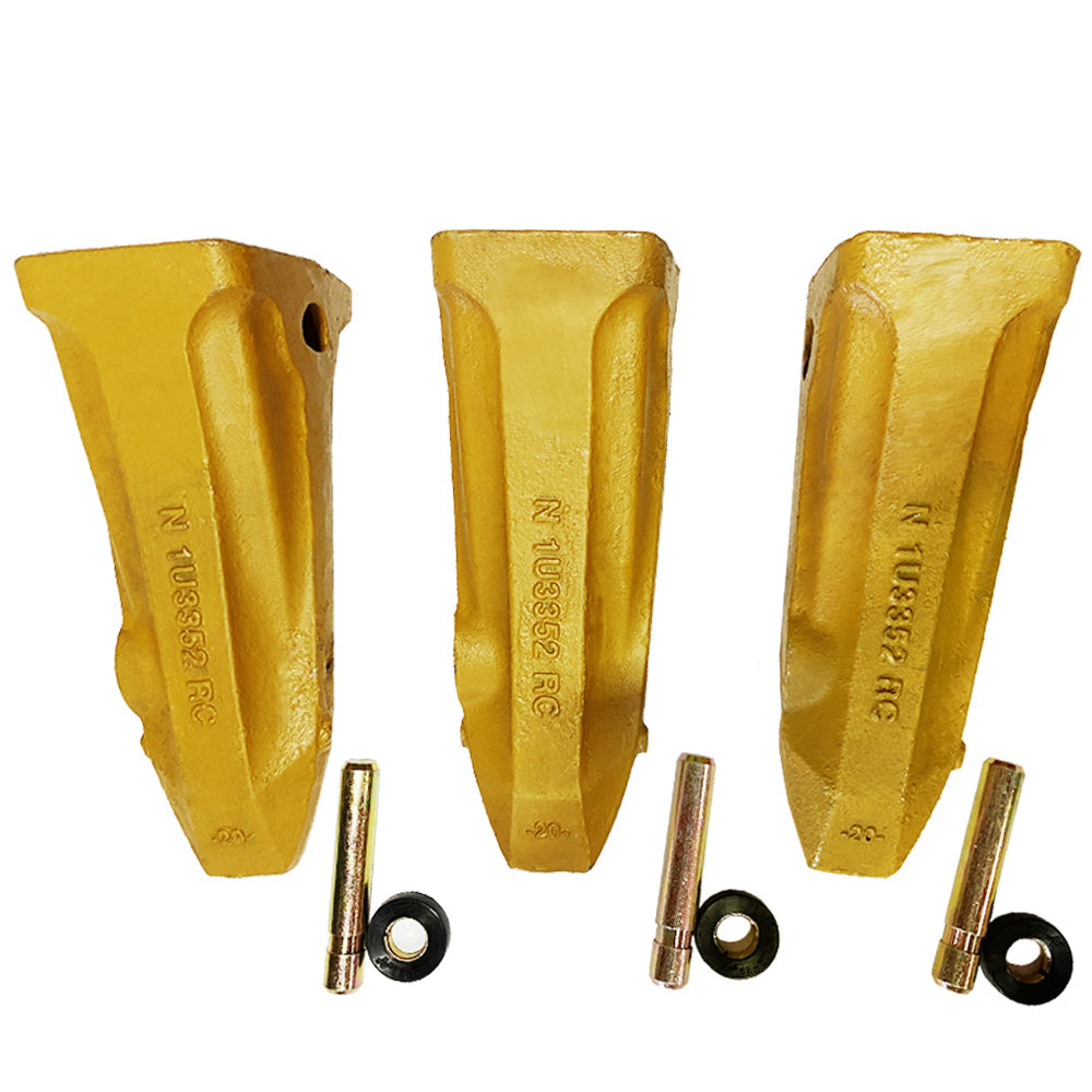 BDI Wear Parts 1U3352RC CAT Caterpillar Style J350 General Purpose Rock Chisel 3 Pack with Pins and Retainers