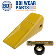 BDI Wear Parts 1U3202 1 Pack Caterpillar Style General Purpose Dirt Excavator Bucket Teeth Long Tip with Pins and Retainers