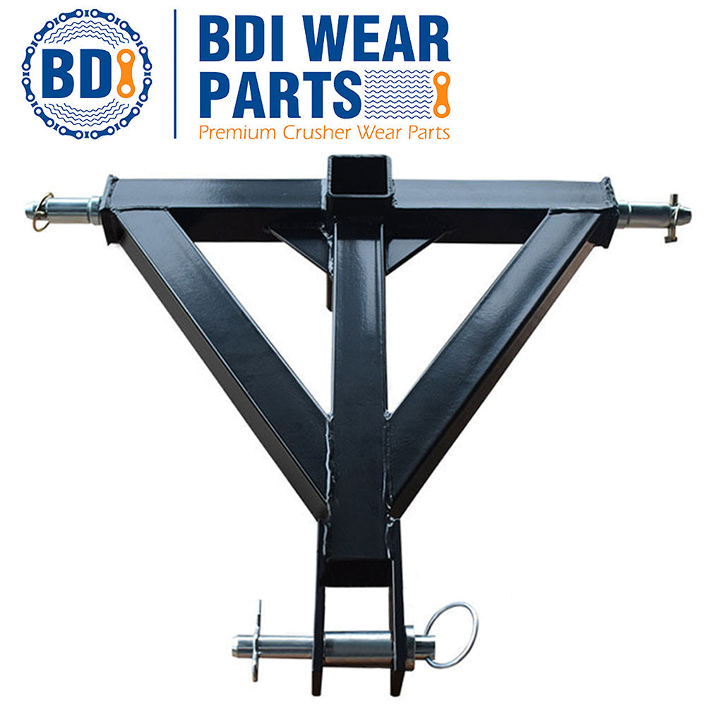 BDI Wear Parts 3 Point 2" Receiver Trailer Hitch Category 1 Tractor Tow Hitch Drawbar Adapter Capacity for Farm Equipment