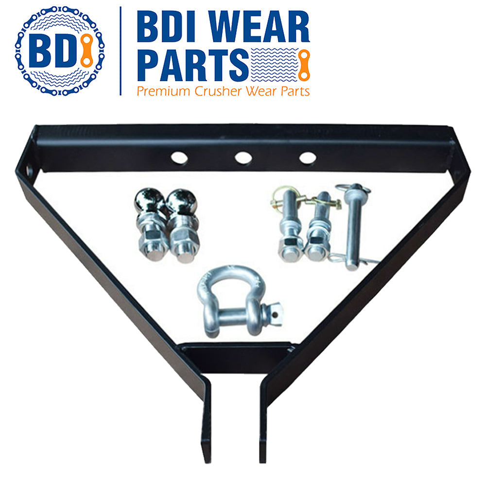 BDI Wear Parts Trailer Hitch Category 1 Tractor Tow Drawbar Adapter Compatible Heavy Duty Side Lift Pins