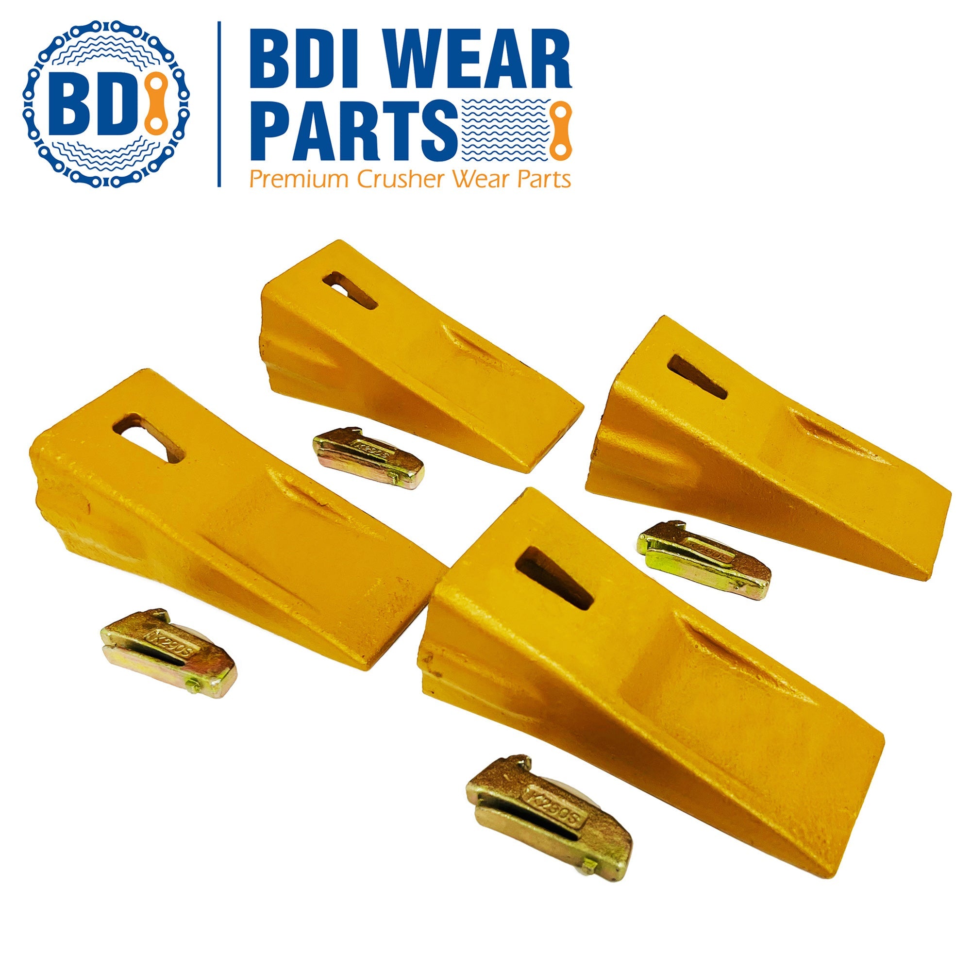 BDI Wear Parts Bucket Teeth X290 4 Pack Sharp Bucket Teeth Replaceable