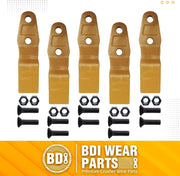 BDI Wear Parts 132-4720 1324720 Bucket Teeth for Caterpillar Aftermarket Teeth fit Skidsteer CAT Loaders Excavators w/Bolts and Nuts - 5pk
