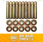 BDI Wear Parts Bucket Teeth Pins 8E6358 and 8E6359 Retainers Fits Cat J350 Caterpillar Style 1U3351 1U3352 Series Tooth - 10 PK