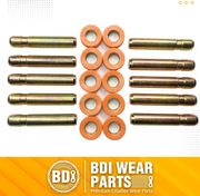 BDI Wear Parts Bucket Teeth Pins 8E6358 and 8E6359 Retainers Fits Cat J350 Caterpillar Style 1U3351 1U3352 Series Tooth - 10 PK