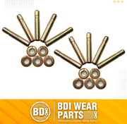 BDI Wear Parts Bucket Teeth Pins 8E6358 and 8E6359 Retainers Fits Cat J350 Caterpillar Style 1U3351 1U3352 Series Tooth - 10 PK