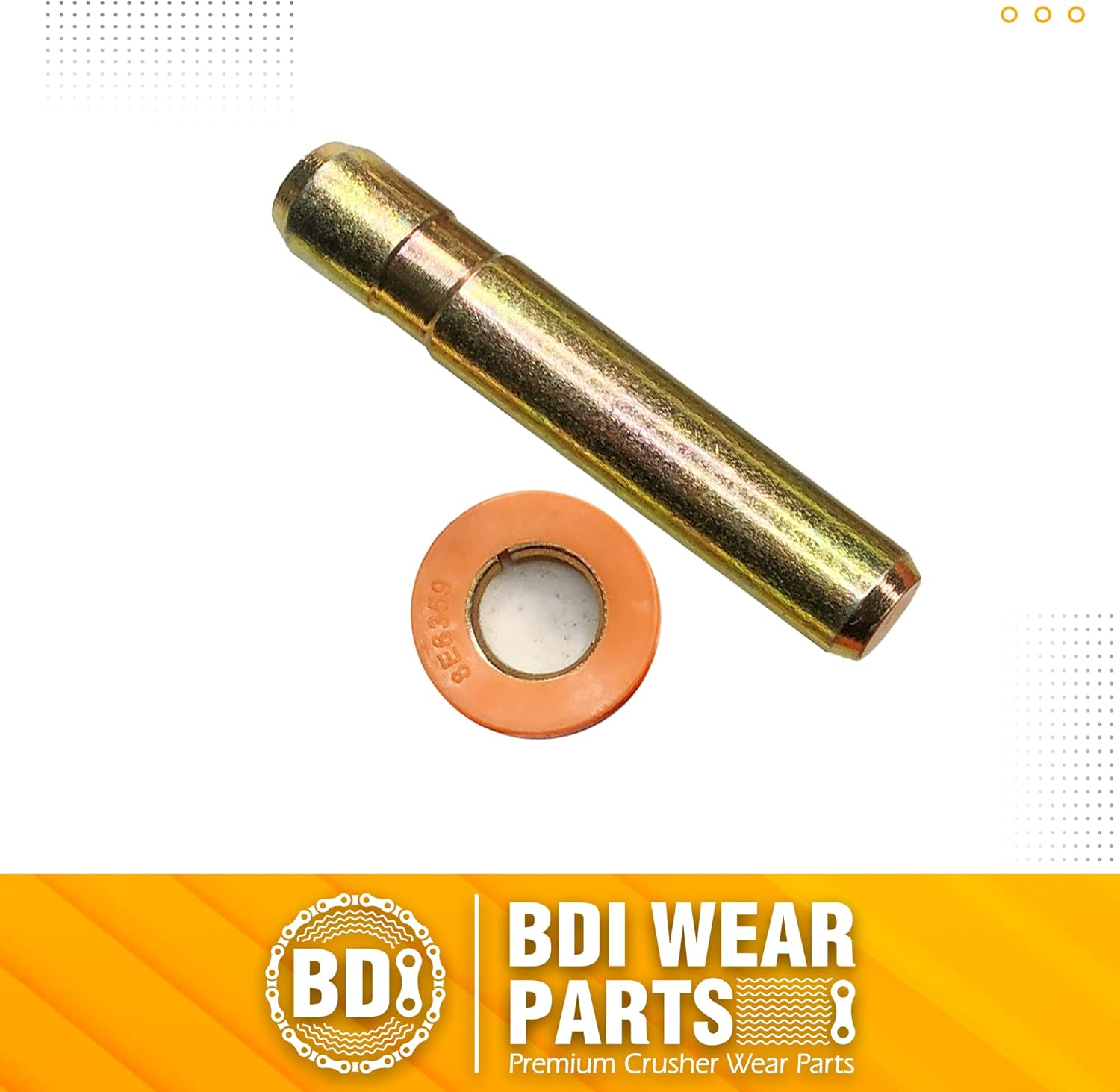 BDI Wear Parts Bucket Teeth Pins 8E6358 and 8E6359 Retainers Fits Cat J350 Caterpillar Style 1U3351 1U3352 Series Tooth - 10 PK