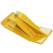 1PCS Tractor Bucket Protector Heavy Duty Steel Snow Plow Attachments Skid Edge Protector Turf Tamer Skid Protector with Lock Nuts and Bolts - Yellow