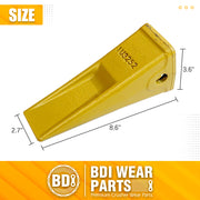 BDI Wearparts 1 - Forged CAT Style Backhoe/Loader Bucket Dirt Teeth/Tooth - 1U3252 (1)