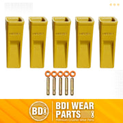 BDI Wearparts 5 - Forged CAT Style Backhoe/Loader Bucket Dirt Teeth/Tooth - 1U3252 (5)