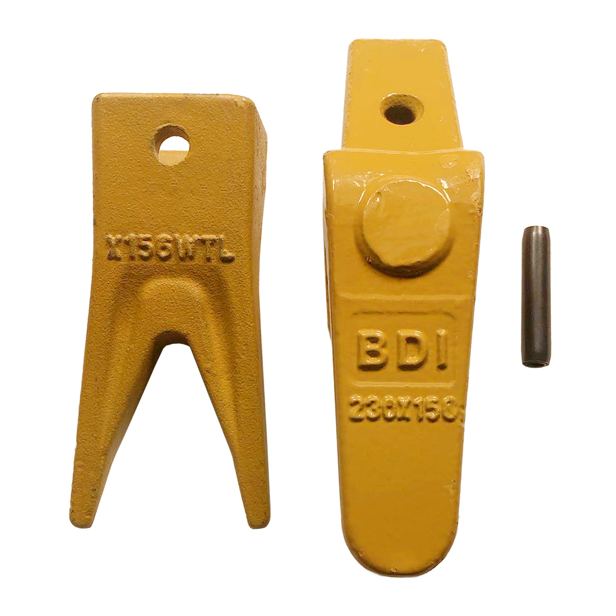 BDI Wear Parts Assembly 230X156 Backhoe Shank / X156WTL Bucket Teeth / P156 Flex Pin Bobcat Skid Steer Caterpillar Style for Mini Excavator - 1 Set