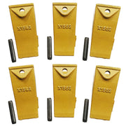BDI Wear Parts Bucket Teeth for Skid Steering and Small excavators, X156S Bucket Teeth + P156 Roll Pins (6 PACK)
