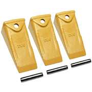 X156 Dirt Teeth Hensley Style Bucket Teeth/Tooth with P156 Roll Pins - 3 Pack