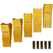 BDI Wear Parts 5 Pack 230S Bucket Teeth Assembly 23TF Set of 5 Medium Wear Weld On Shank