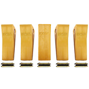 BDI WEAR PARTS 230SP Forged Bucket Teeth with TF23P Flex Pins For 23 & 230 Series Skid Steer Loaders and Excavators - 5 PACK