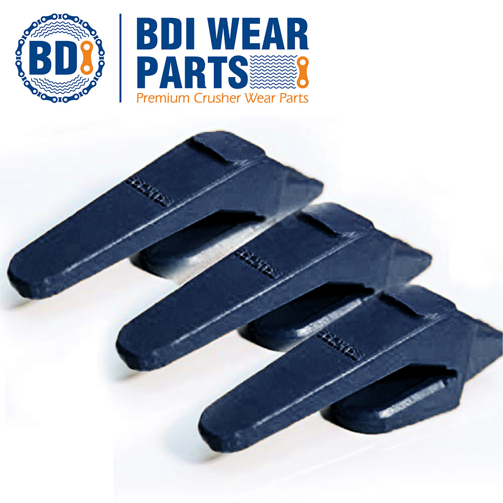 BDI Wear Parts 3 Pack Blue 552X156 Weld On Adapter for X156 Hensley Style Bucket Teeth