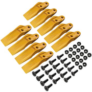 BDI Wear Parts 132-4720 1324720 Bucket Teeth for Caterpillar Aftermarket Teeth fit Skidsteer CAT Loaders Excavators w/Bolts and Nuts - 9PK