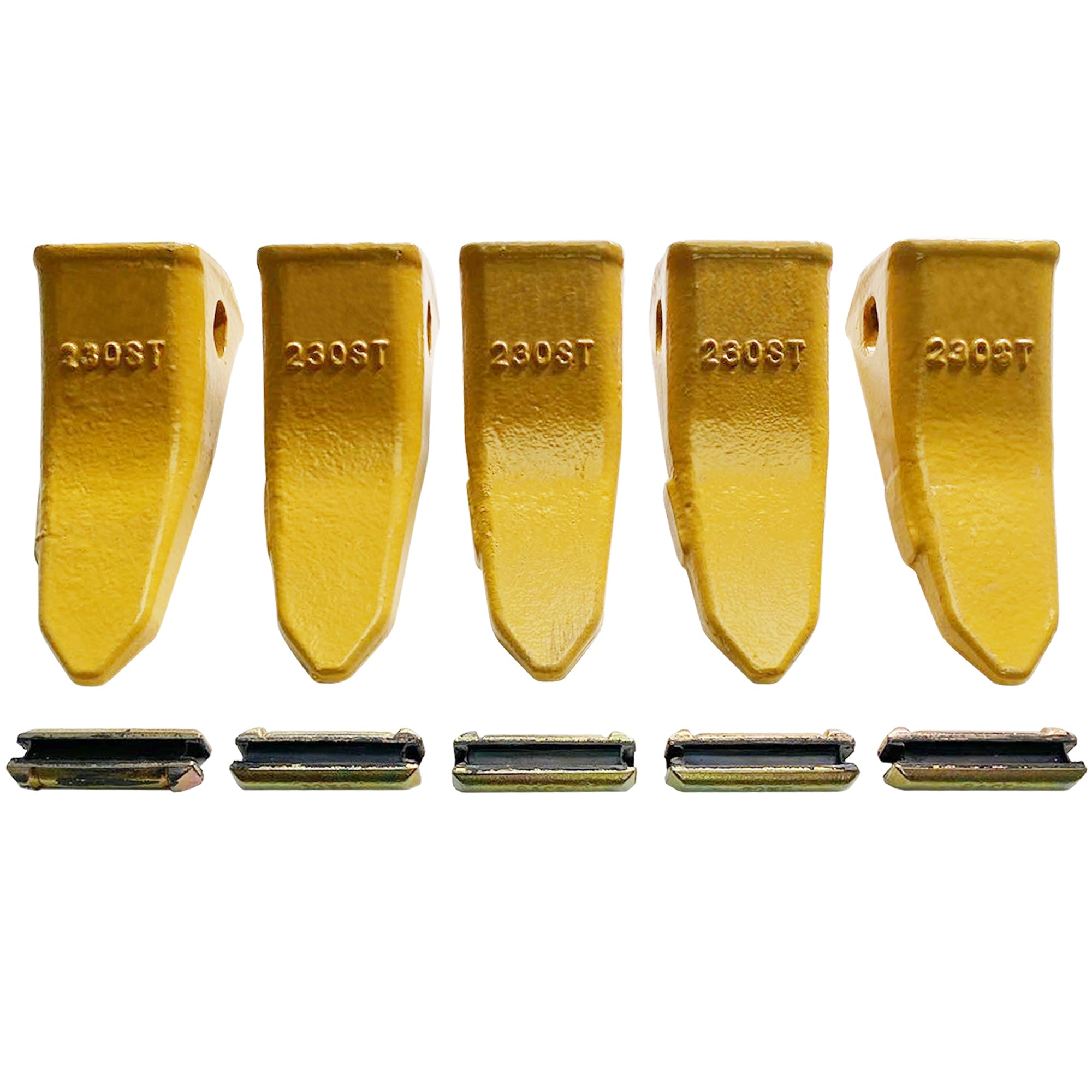 BDI Wear Parts 230ST Bucket Teeth 23 230 Series with TF23P Flex Pins for Mini Excavator Bucket Tooth - 5 Pack