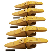 BDI Wear Parts Assembly 230X156 Backhoe Shank / X156T Bucket Teeth / P156 Flex Pin Bobcat Skid Steer Caterpillar Style for Mini Excavator - 5 Set
