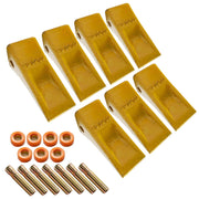 BDI Wear Parts 1U3202 Excavator Bucket Teeth, Caterpillar Bucket Tooth Takes Pins 8E6208 and Retainers 8E6209 for J200 Series - 7 Set