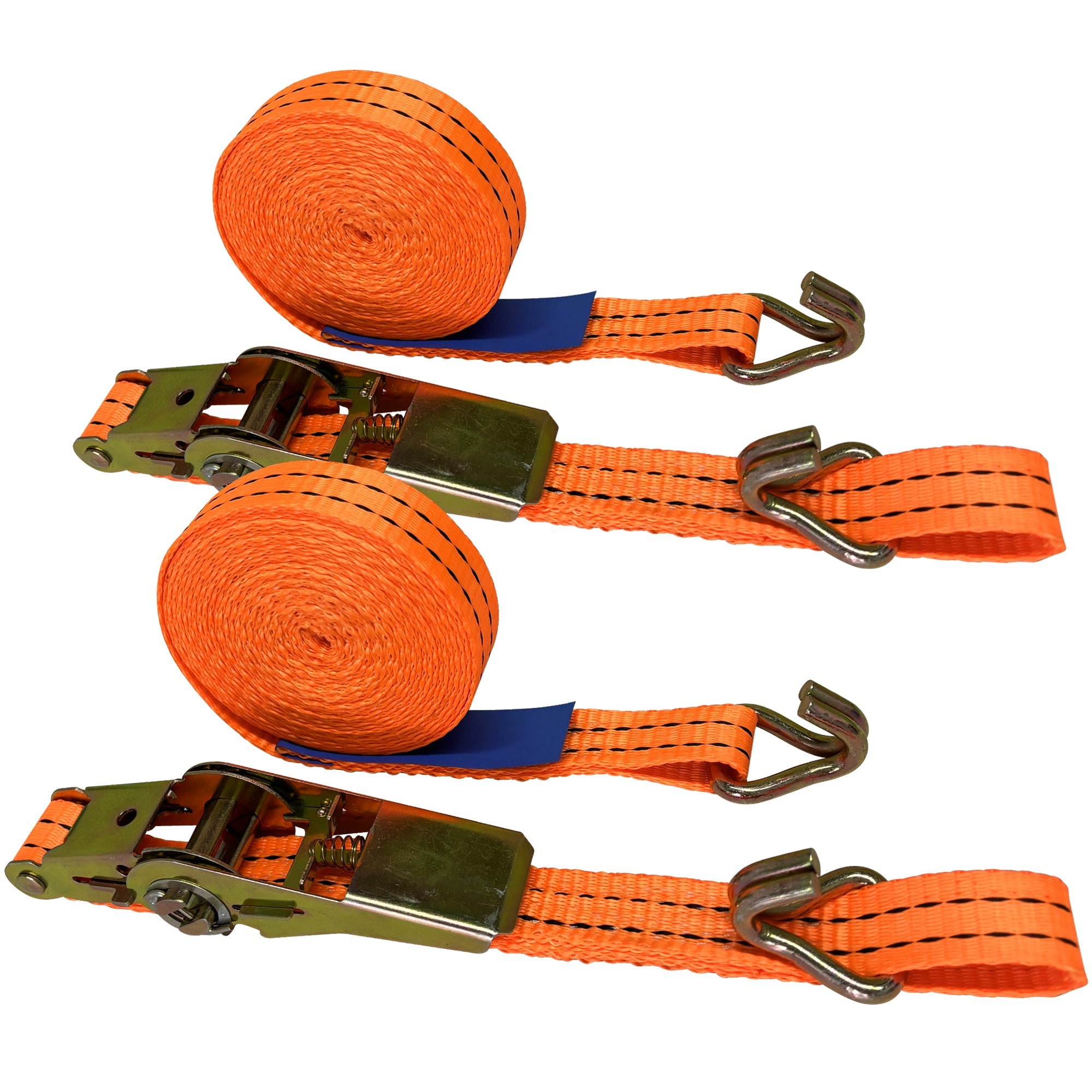 BDI Wear Parts 1" x9.5' Ratchet Straps Tie Down 2000LBS Break Strength, 600 LBS Working Load, Double J Hook Heavy Duty Cargo Strap for Heavy Duty, for Moving Appliances - 2 Pack