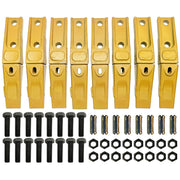 BDI Wear Parts 6737322Y, Assembly Bobcat Style Bucket Teeth 6737325 / Adapter 6737324 / Flex Pin 6737326/ Bolt and Nut (8 Set)
