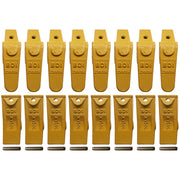 BDI Wear Parts Assembly 230X156 Backhoe Shank / X156L Bucket Teeth / P156 Roll Pins Bobcat Skid Steer Caterpillar Style for Mini Excavator - 8 Set
