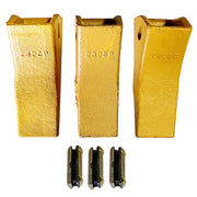 BDI WEAR PARTS 230SP Casting Backhoe Bucket Teeth with TF23P Flex Pins for 23 & 230 Series Skid Steer Loaders and Excavators - 3PK