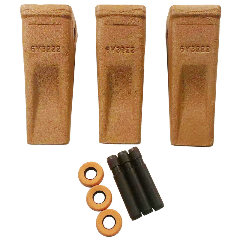 6Y3222 Caterpillar Bucket Teeth with Pins and Retainer Clips