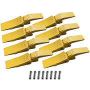 BDI Wear Parts Assembly U43792 Bucket Tooth Adapter, 230S Bucket Teeth with TF23P Flex Pins Weld on Bucket Teeth for 23 & 230 Series Skid Steer Loaders and Excavators- 8PK
