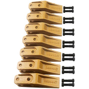 BDI Wear Parts 6684447 Trenching Bucket Teeth, Bobcat Style Skid Steer Backhoe Bolt On Tooth Unitooth - 7PK