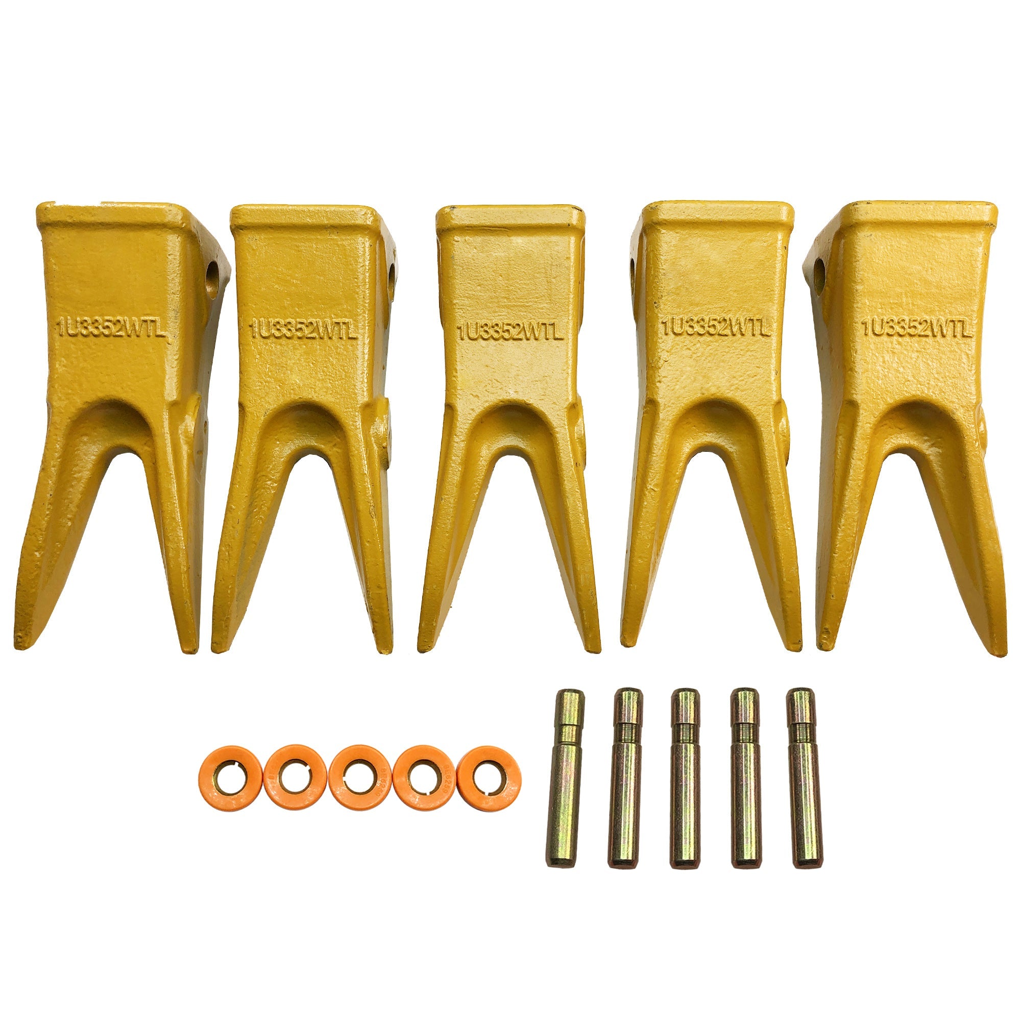 BDI Wear Parts Cat 5PACK J350 Bucket Rock Tooth Bucket Teeth Pins Retailers Excavator Caterpillar 1U3352WTL