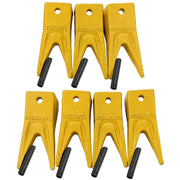 BDI Wear Parts X156WTL Twin Tiger Hensley Style Bucket Teeth with P156 Flex Pins - 7 Pack