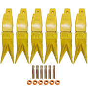 BDI Wear Parts Assembly Adapter 119-3204 Bolt On Shank / 1U3202WTL Excavator Bucket Teeth/Pin 8E6208 Retainer 8E6209, Caterpillar Bucket Tooth J200 Series - 6 Set