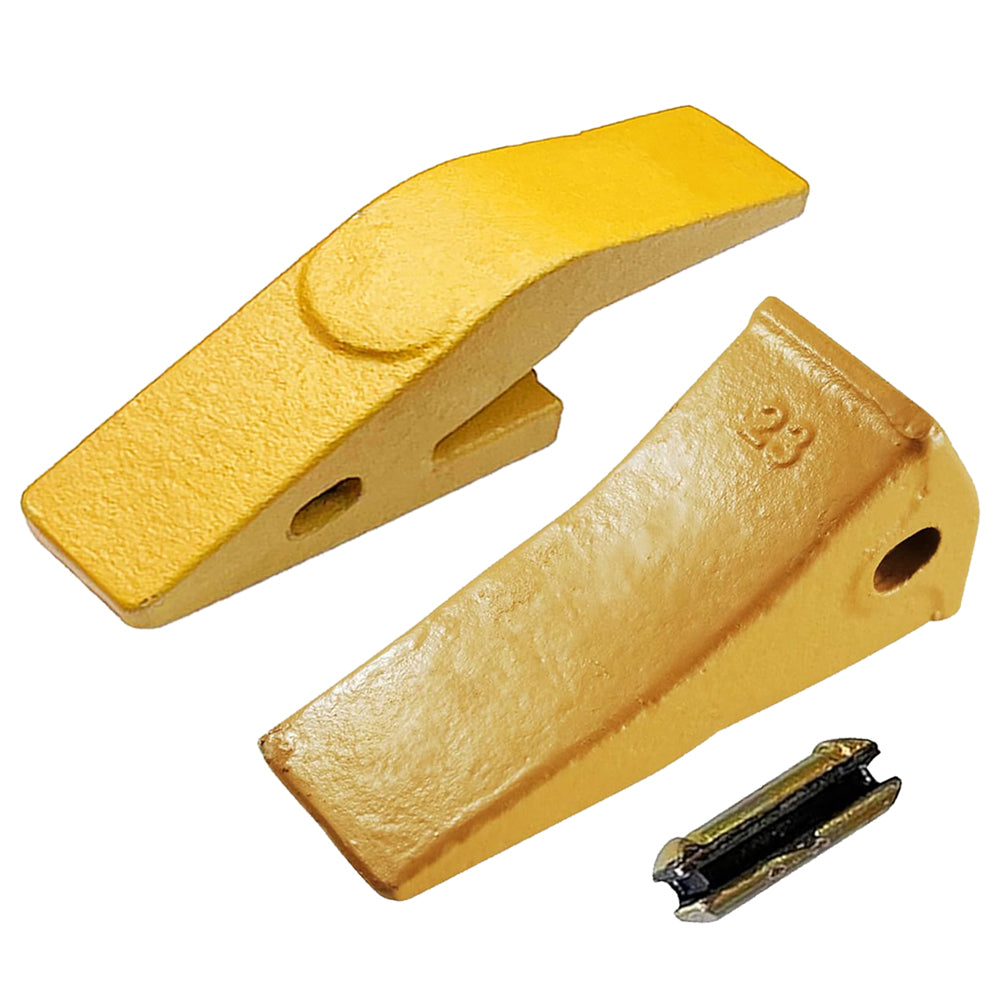 BDI Wear Parts Assembly 2740W23 Bucket Teeth Shank + 23 230HX Series Backhoe Bucket Teeth and Flex Pin Compatible with Deere, Case, JBC, and More - 1 Set