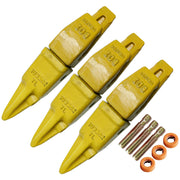 BDI Wear Parts Assembly Adapter 119-3204 Bolt On Shank / 1U3202TL Excavator Bucket Teeth/Pin 8E6208 Retainer 8E6209, Caterpillar Bucket Tooth J200 Series - 3 Set