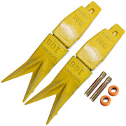 BDI Wear Parts Assembly Adapter 119-3204 Bolt On Shank / 1U3202WTL Excavator Bucket Teeth/Pin 8E6208 Retainer 8E6209, Caterpillar Bucket Tooth J200 Series - 2 Set